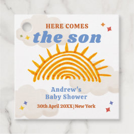 Etiquetas Para Lembrancinhas Aqui Vem O Chá de fraldas Do Sol Filho