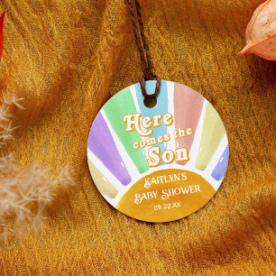 Etiquetas Para Lembrancinhas Aqui Vem O Chá de fraldas Son Retro Boys