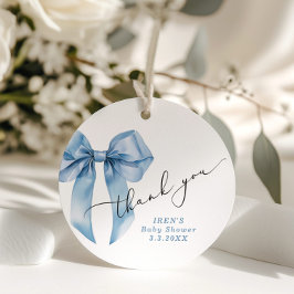 Etiquetas Para Lembrancinhas Arco Azul Chá de Bebê Arcoformoso Obrigada