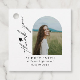 Etiquetas Para Lembrancinhas Arco Boho Moderno Foto Agradecimento de Graduação