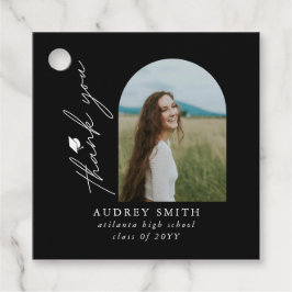 Etiquetas Para Lembrancinhas Arco Boho Moderno Foto Agradecimento de Graduação