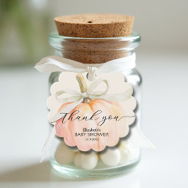 Etiquetas Para Lembrancinhas Arco De Ivory Pequeno Chá de fraldas De Abóbora