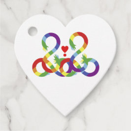 Etiquetas Para Lembrancinhas Arco-íris, mãos coloridas