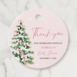 Etiquetas Para Lembrancinhas Arcos cor-de-rosa Bebê é frio fora do Chá de frald