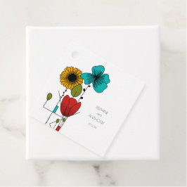 Etiquetas Para Lembrancinhas Arte Contemporânea Noveau Casamento Floral