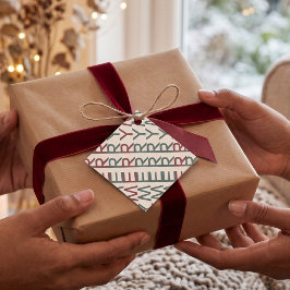 Etiquetas Para Lembrancinhas Arte em Linhas Arquitetônicas | Natal Nórdico Aleg