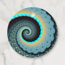 Arte Fractal Azul Turquesa Laranja Abstrata Person