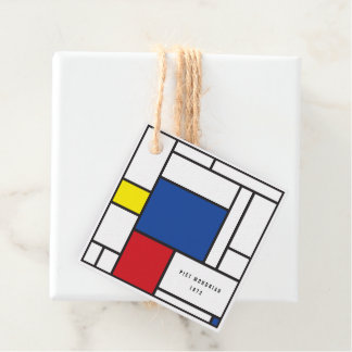Etiquetas Para Lembrancinhas Arte Moderna De Stijl Geométrica Minimalista Mondr