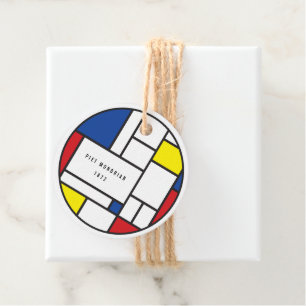 Etiquetas Para Lembrancinhas Arte Moderna De Stijl Geométrica Minimalista Mondr