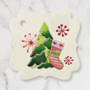 Etiquetas Para Lembrancinhas Árvore de Natal e Whimsey