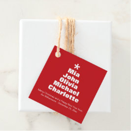 Etiquetas Para Lembrancinhas Árvore de Natal - nomes brancos e personalizados m