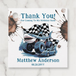 Etiquetas Para Lembrancinhas Ataque a tubarões monstro Bash bem-vindo