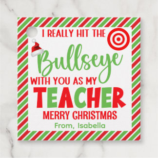 Etiquetas Para Lembrancinhas Atingir O Natal De Bullseye