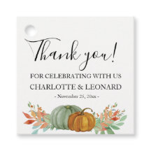 Autumn Pumkins Obrigado tag