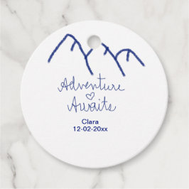 Etiquetas Para Lembrancinhas Aventura espera coração da montanha azul adicionar