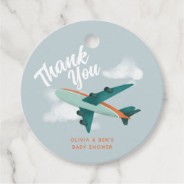 Etiquetas Para Lembrancinhas Avião azul-Chá de fraldas de Meninos