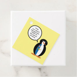 Etiquetas Para Lembrancinhas Azorean Talking Ms Penguin Personalizada