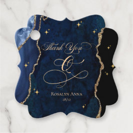 Etiquetas Para Lembrancinhas  Azul Celestial Quinceanera Meia-Noite Estrelas Lu