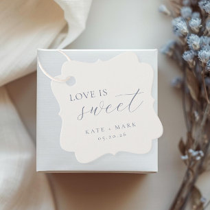 Etiquetas Para Lembrancinhas Azul Empolado Suave Amor É Doce Casamento