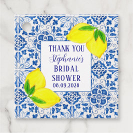 Etiquetas Para Lembrancinhas Azulejos Portugueses Limão Chuveiro de Noiva Medit