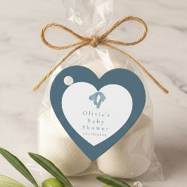 Etiquetas Para Lembrancinhas Baby Shower for Boy – Blue Bow , Customizable  