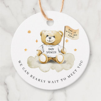 Etiquetas Para Lembrancinhas Baby Teddy Bear Pop Quando Ela Pop Marcações Favor