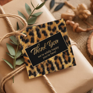 Etiquetas Para Lembrancinhas Bachelorette Willy Happy Obrigado Leopard ID1153