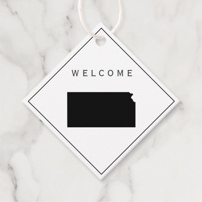 Etiquetas Para Lembrancinhas Bag de boas-vindas do Kansas para o fim de semana  (Frente)