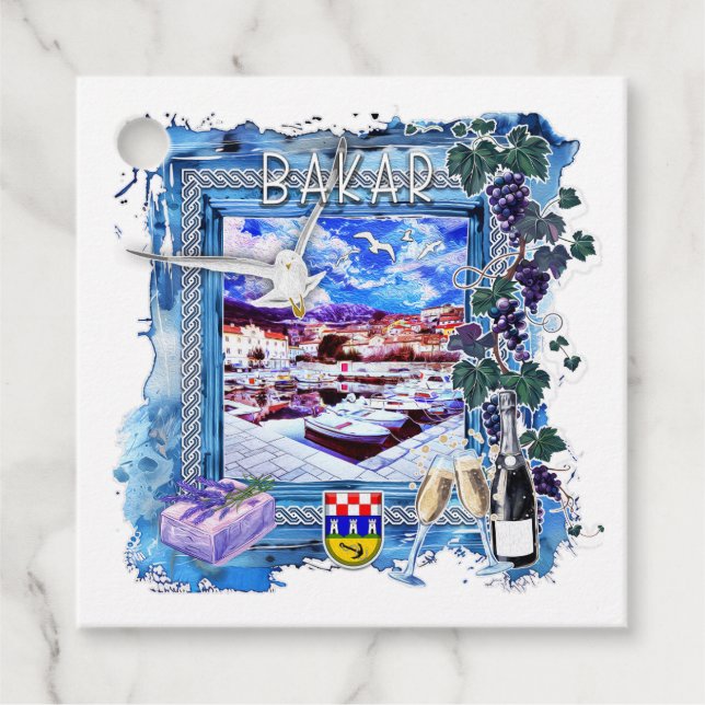 Etiquetas Para Lembrancinhas Bakar (Frente)