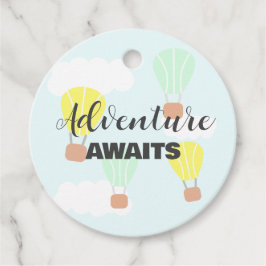 Etiquetas Para Lembrancinhas Balão de ar quente Sexo Chá de fraldas neutro