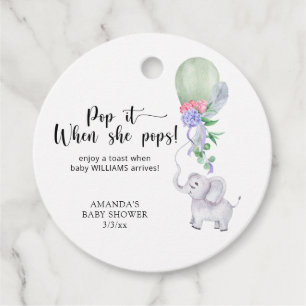 Etiquetas Para Lembrancinhas Balão e Elefante - pop! quando ela pop!