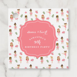 Etiquetas Para Lembrancinhas Balé Dança e Ballerina Rosa Brilhante Aniversário