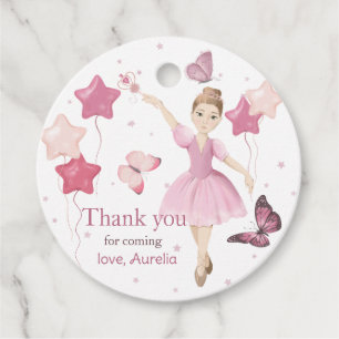 Etiquetas Para Lembrancinhas Ballerina Rosa Aniversário Obrigado Tags Favorávei