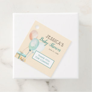 Etiquetas Para Lembrancinhas Baloes e Presentes Boho Baby Shower Agradecimento