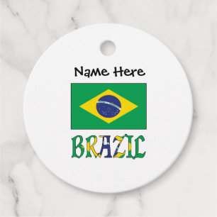 Etiquetas Para Lembrancinhas Bandeira Brasileira Personalizada