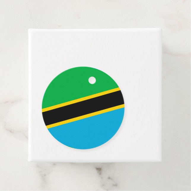 Etiquetas Para Lembrancinhas Bandeira da Tanzânia (In Situ)
