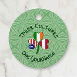 Etiquetas Para Lembrancinhas Bandeira de Shamrock irlandês austríaca personaliz