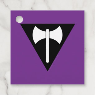 Etiquetas Para Lembrancinhas bandeira do orgulho lésbico SlipperyJoe feminista