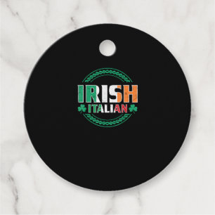 Etiquetas Para Lembrancinhas Bandeira Irlandesa Italiana Half Irish Half Italia