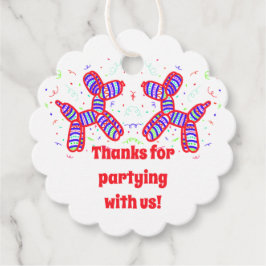 Etiquetas Para Lembrancinhas Bandeiras do Partido dos Cães Balões