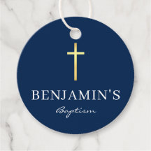 BAPTISMO OBRIGADO A marinho azul-coroa-dourada