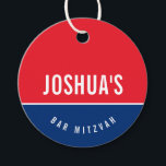 Etiquetas Para Lembrancinhas BAR MITZVAH - simples jogo vermelho-azul<br><div class="desc">pelo kat massard >> https://linktr.ee/simplysweetpaperie <<< Uma etiqueta personalizada simples é perfeita para as etiquetas favoritas do seu evento especial.</div>