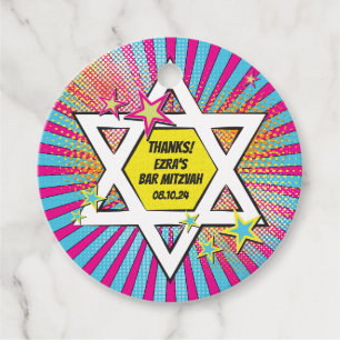 Etiquetas Para Lembrancinhas Bar Mitzvah Star do História em quadrinhos Comic B
