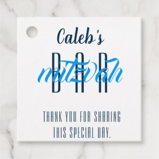 Etiquetas Para Lembrancinhas Bar moderno Mitzvah Personalizado