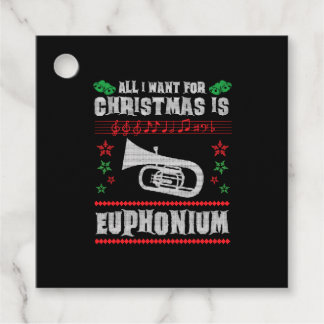 Etiquetas Para Lembrancinhas Baritone Euphonium Ugly Christmas Sweater Style