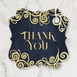 Etiquetas Para Lembrancinhas Barroco Elegante Casamento Clássico Azul Marinho e