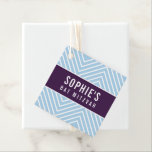 Etiquetas Para Lembrancinhas BAT MITZVAH — azul simples de beringela geométrica<br><div class="desc">pelo kat massard >> https://linktr.ee/simplysweetpaperie <<< Uma etiqueta personalizada simples é perfeita para as etiquetas favoritas do seu evento especial.</div>