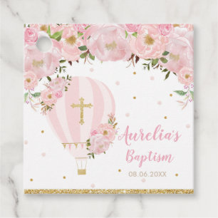 Etiquetas Para Lembrancinhas Batismo Chic Blush Floral Quente Floral Rosa