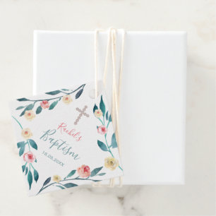 Etiquetas Para Lembrancinhas batismo floral