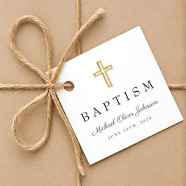 Etiquetas Para Lembrancinhas Batismo religioso Azul, Marinho Moderno,
